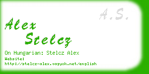 alex stelcz business card